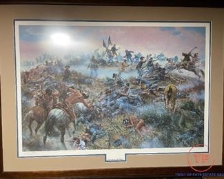 Limited Edition Signed "Custer's Last Stand" by MORT KUNTZLER