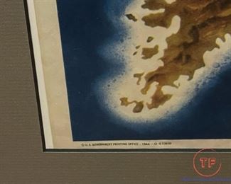 Original 1944 World War II Framed Poster "NEXT! 6th War Loan"