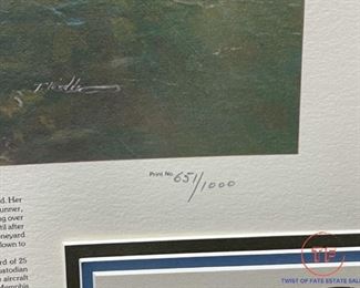 MEMPHIS BELLE Limited Edition Framed Print Signed by ENTIRE CREW