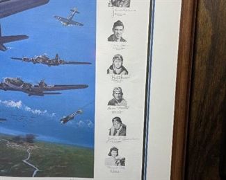 MEMPHIS BELLE Limited Edition Framed Print Signed by ENTIRE CREW with COA
