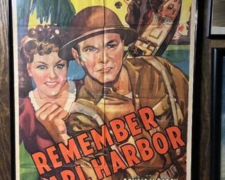 Remember Pearl Harbor (Republic, 1942) Framed Movie Poster