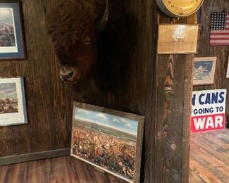 MASSIVE Bison Head Mount (American Buffalo)