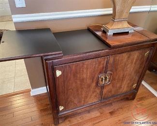 Thomasville Asian Themed Server with Brass Pulls