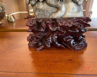 30" Tall Carved Jade Sculpture