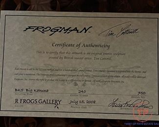 Limited Edition BIG KAHUNA Bronze Koi Fish Sculpture by TIM COTTERILL