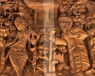 Indonesia Deeply Carved Coffee Table