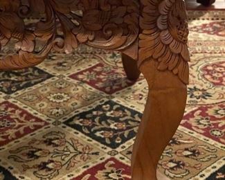 Indonesia Deeply Carved Coffee Table