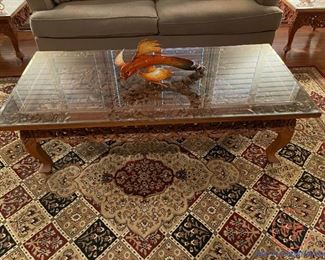Indonesia Deeply Carved Coffee Table