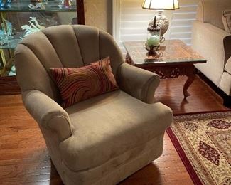 Microfiber Swivel Chair by BEST CHAIRS INC.