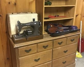 Dresser and bookshelf