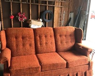 Awesome orange couch for sale