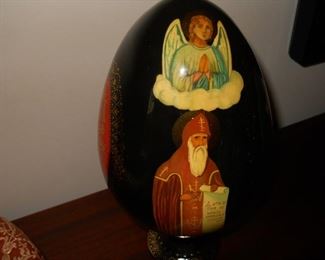 Russian wood egg