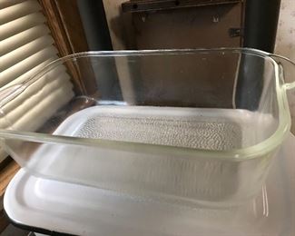 Large glass dish