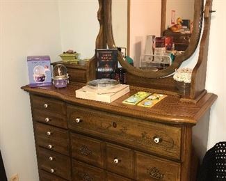 Dresser with mirror