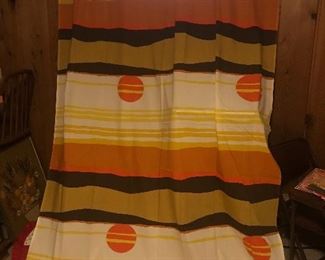 Retro sunset curtain