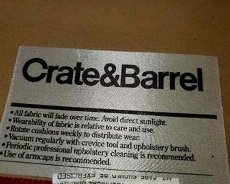 Crate & Barrel sofas