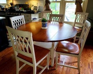 Walter E. Smithe, kitchen table w/6 chairs, 