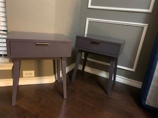 purple nightstands