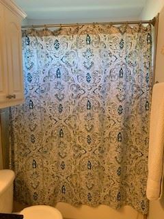 Guest room shower curtain