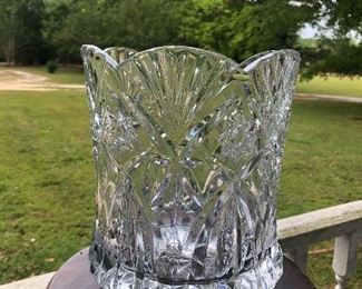 Heavy Lead Crystal Vase $48
