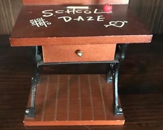 Vintage George Good School Daze Days Desk Music Box New With Tags 