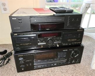 Stereo Equipment (RCA, JVC, ONKYO)