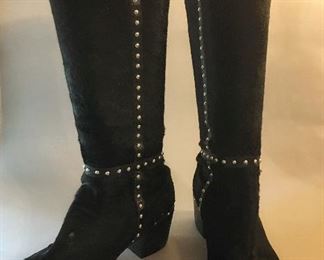 Prada Cowhide Studded Boots, as is (for repair)