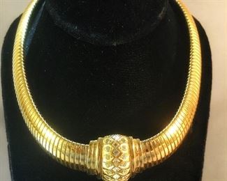 Runway Christian Dior Gold Tone Necklace 