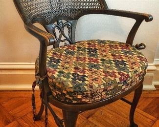 Vintage Ornate Victorian Cane Chair