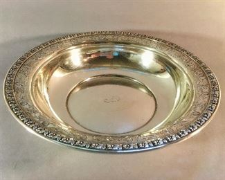 Wallace Sterling Silver Reticulated Edge Bowl