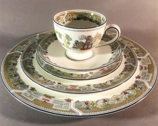 Service for 12 Plus, Wedgwood “Chinese Legend” Bone China, Made in England 