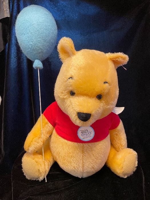 $2200.00
Winnie the Pooh w/ music box that sings Winnie the Pooh EAN 683343
16.5” Mohair 
LE 22/23
With box and COA 