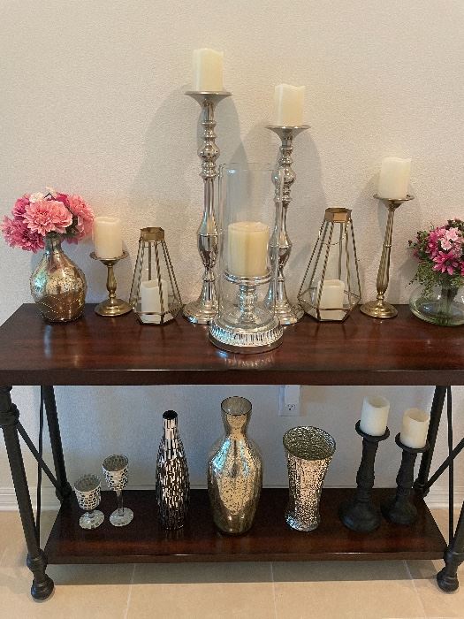 Pottery barn, west elm and other vases and candle holders.. ranging from $10-80 