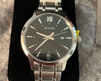 $100 Mens bulova watch brAnd new in box with tag, price marked $200