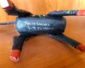 Signed Alebrije Tilcajete Oaxacan Wood Carving