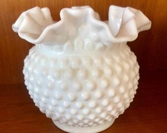 Hobnail Milk Glass 