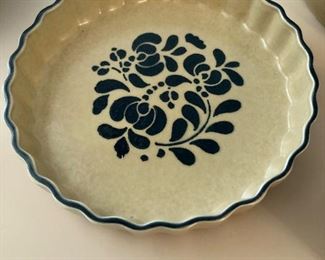 Pfaltzgraff Folk Art Quiche Dish 