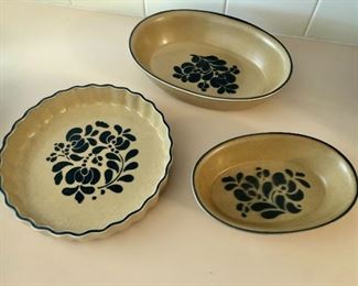 Pfaltzgraff Folk Art Serving Dishes 