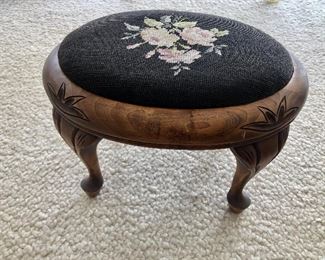  Hand Stitched Oval Foot Stool