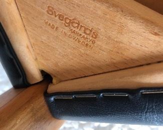 Extra Long Mid Century Modern Swedish Dining Table by Skaraborgs with 8 Svegards Markaryd Teak Dining Chairs