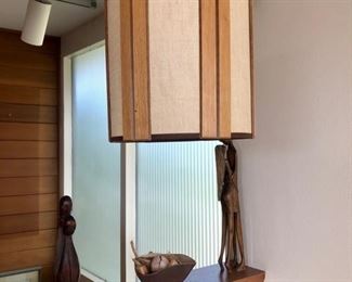 Mid-Century Teak Ceiling Light 