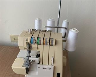 Singer Ultralock 14U64A Serger Sewing Machine Embroidery Working