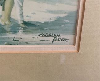 Carolyn Blish Signed Framed Print 