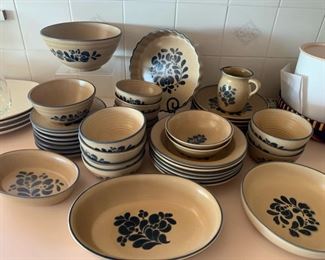 Pfaltzgraff Folk Art Serving Dishes and Dinnerware 