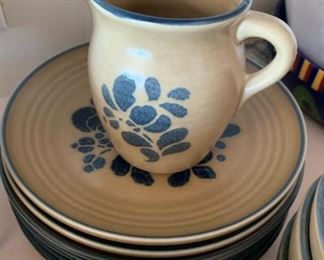 Pfaltzgraff Folk Art Serving Dishes and Dinnerware 