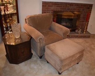 Broyhill Chair and Ottoman