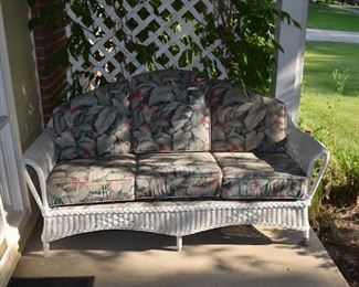 Vintage Wicker Furniture w/ Custom Cushions