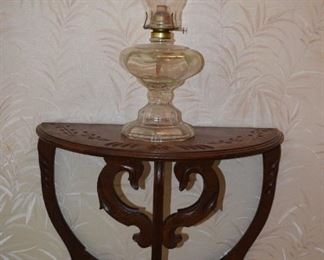Half Table and Lamp 