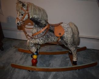 Mohair Rocking Horse