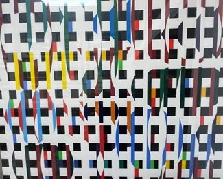 Large Yaacov Agam Silk Screen 